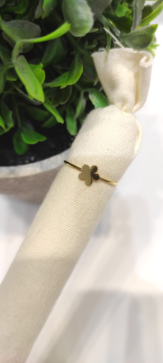Wholesaler LOLO & YAYA - Timeless Dorotea flower ring in stainless steel