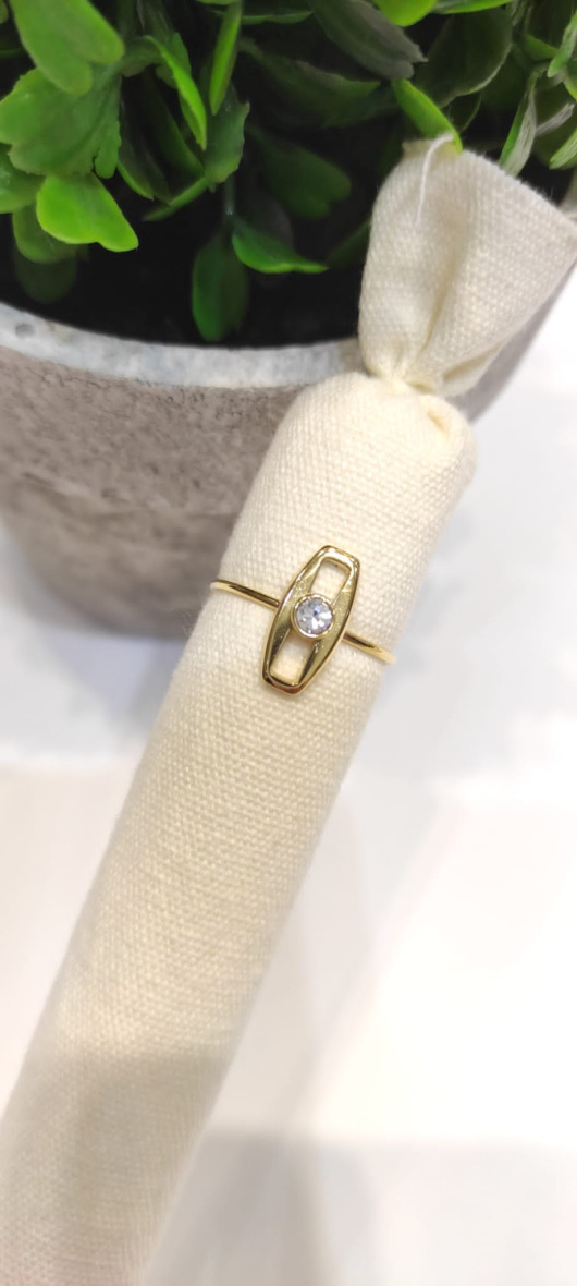 Wholesaler LOLO & YAYA - Antoinetta rhinestone ring in stainless steel