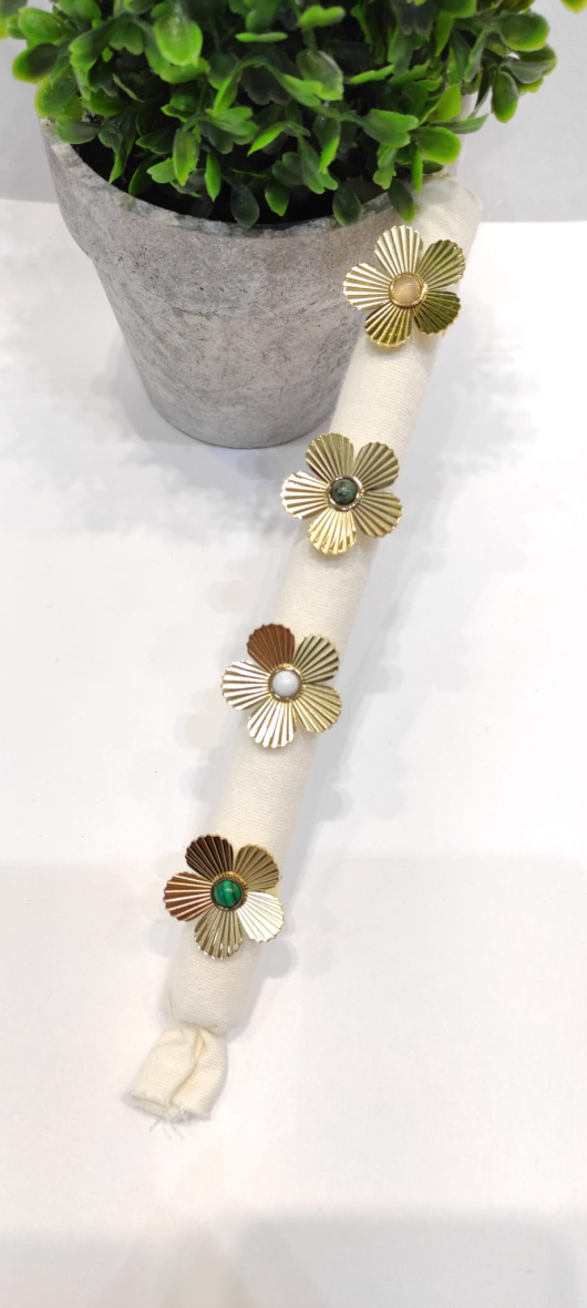 Wholesaler LOLO & YAYA - Rebecka flower ring in stainless steel