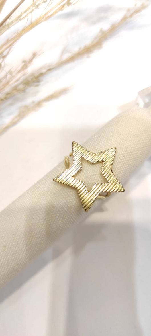 Wholesaler LOLO & YAYA - Timeless Verena star ring in stainless steel
