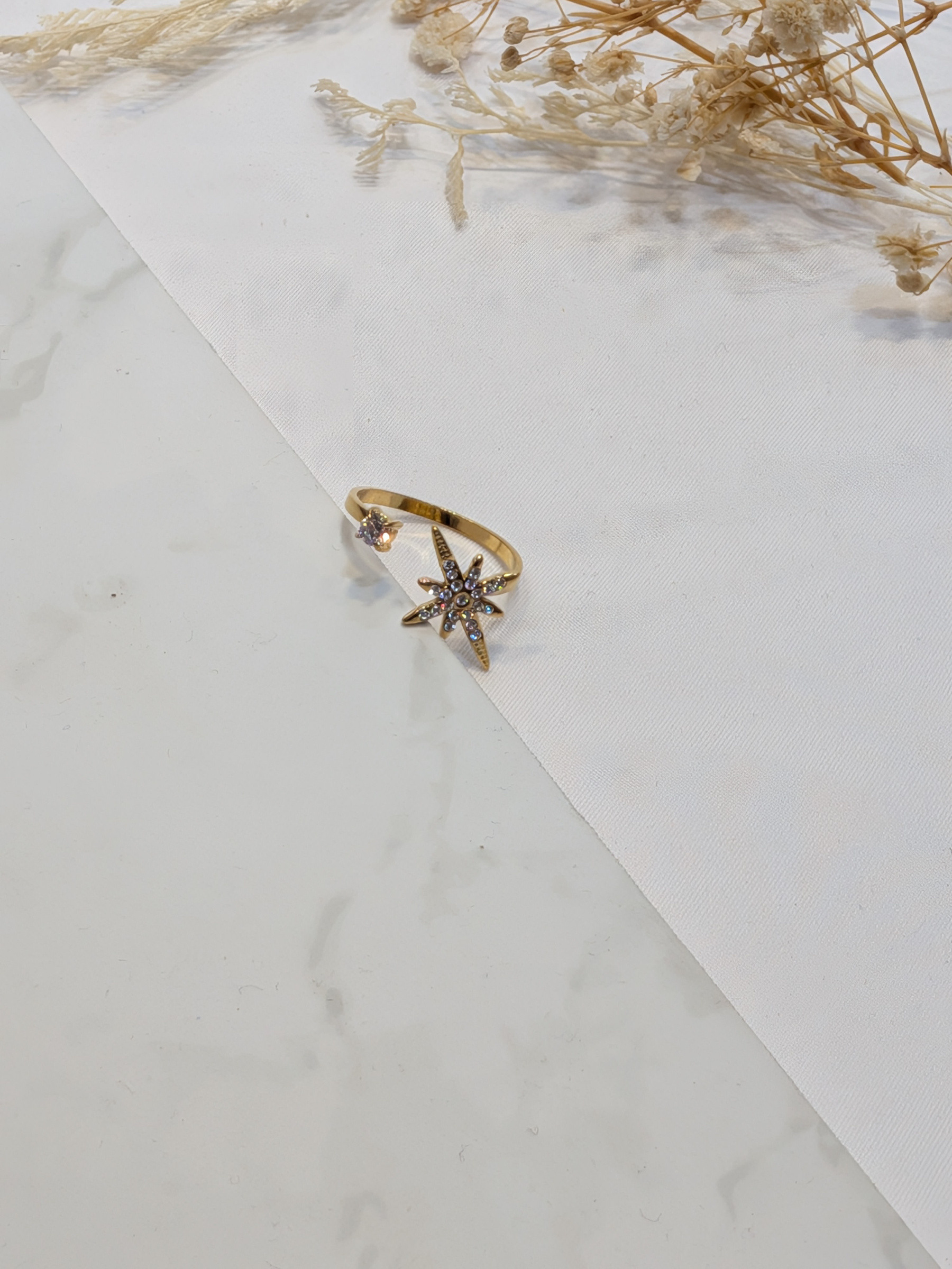 Wholesaler LOLO & YAYA - Hanae rhinestone ring in stainless steel
