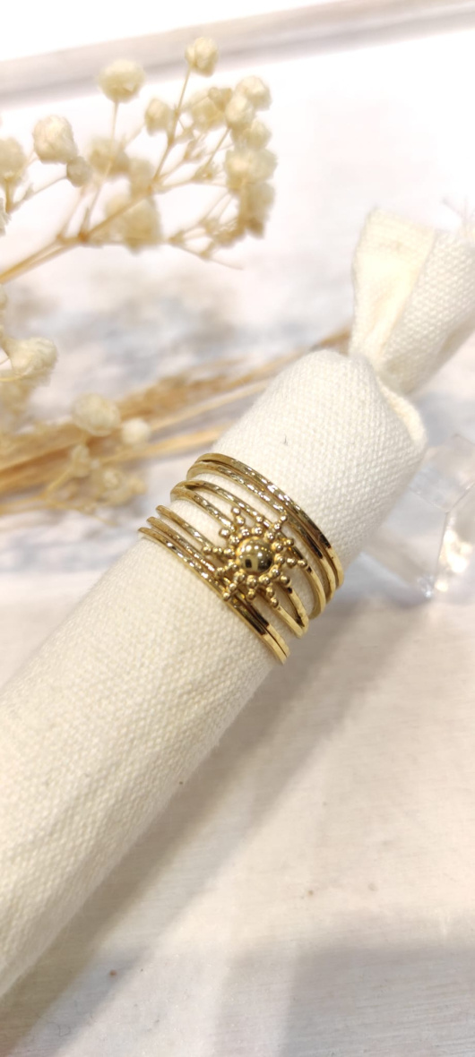 Wholesaler LOLO & YAYA - Adjustable Gulsum sun ring in stainless steel