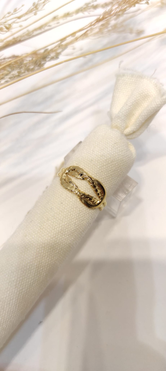 Wholesaler LOLO & YAYA - Khadra adjustable ring in stainless steel