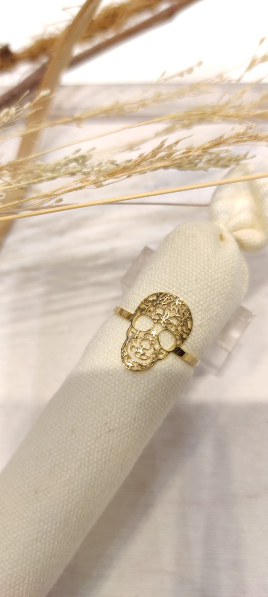 Wholesaler LOLO & YAYA - Adjustable stainless steel skull ring