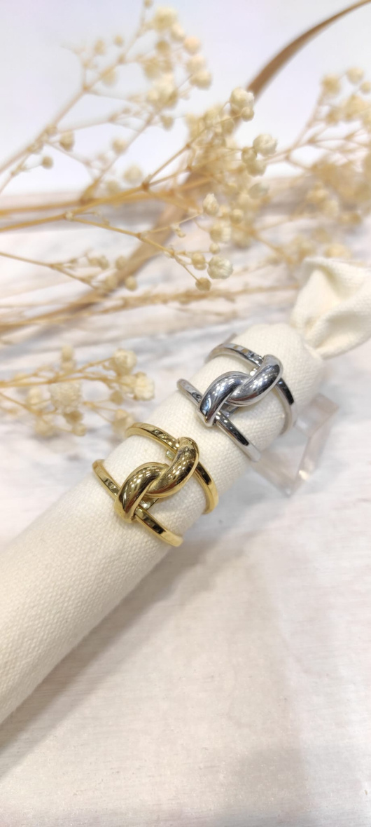 Mayorista LOLO & YAYA - Anillo ajustable Dahlia en acero inoxidable