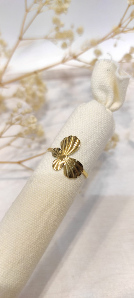 Wholesaler LOLO & YAYA - Timeless Venaig butterfly ring in stainless steel