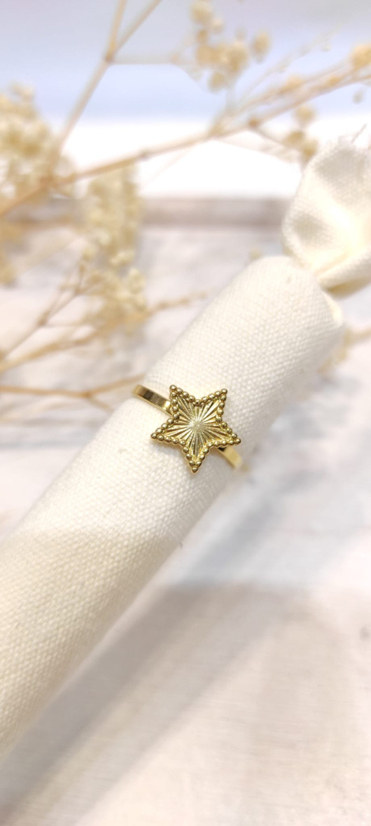 Wholesaler LOLO & YAYA - Yehudi timeless star ring in stainless steel