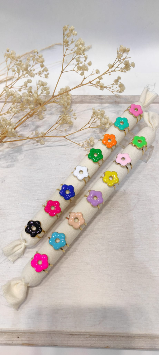Wholesaler LOLO & YAYA - Aila flower ring in stainless steel