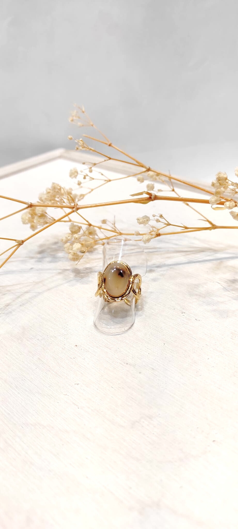Wholesaler Lolo & Yaya - Nour leopard ring in stainless steel