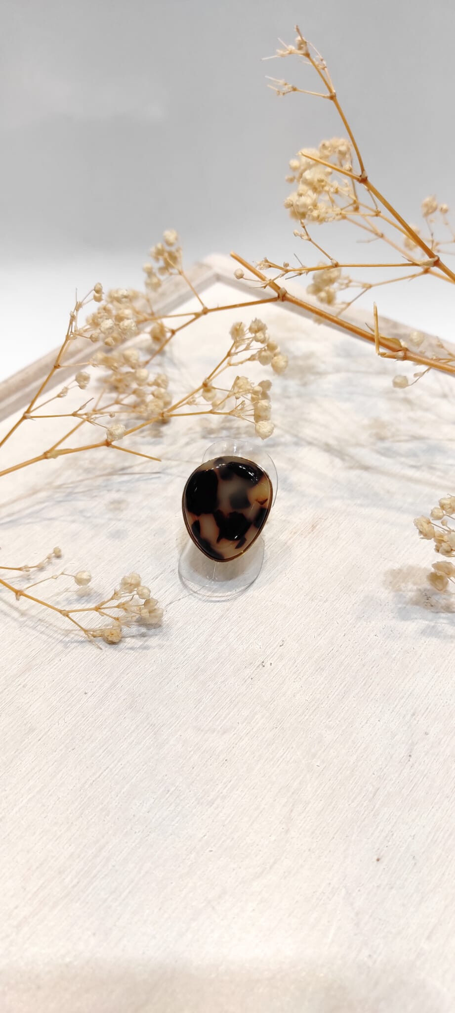 Wholesaler Lolo & Yaya - Mayla leopard ring in stainless steel
