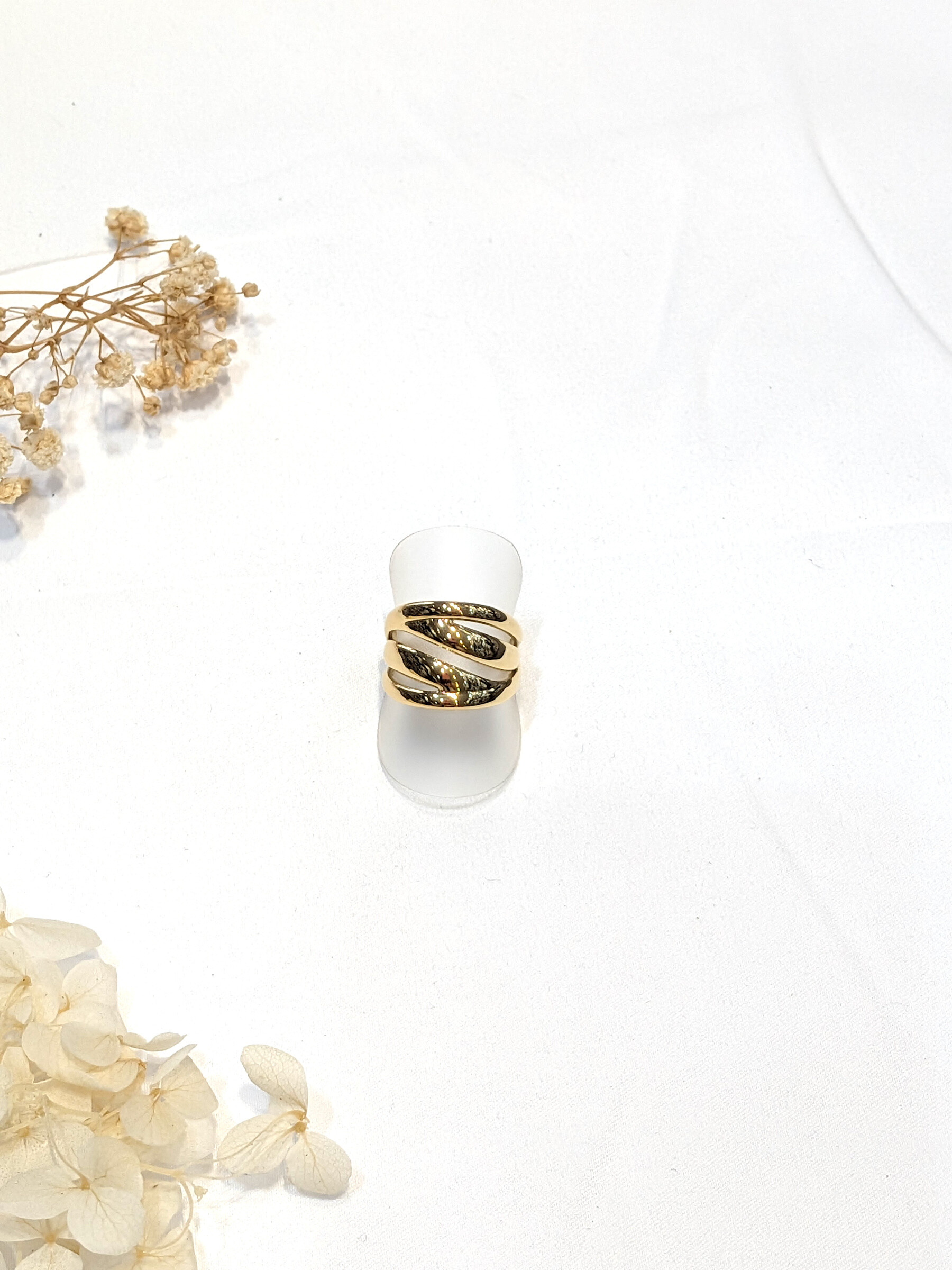 Wholesaler Lolo & Yaya - Adjustable ring tesnie in stainless steel