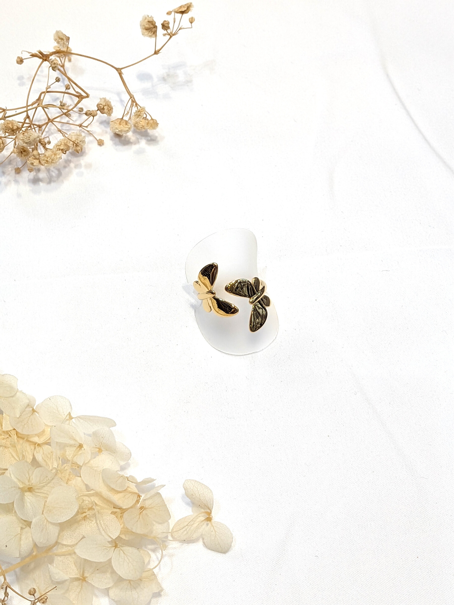Wholesaler Lolo & Yaya - Adjustable ring adjustable stainless steel butterfly