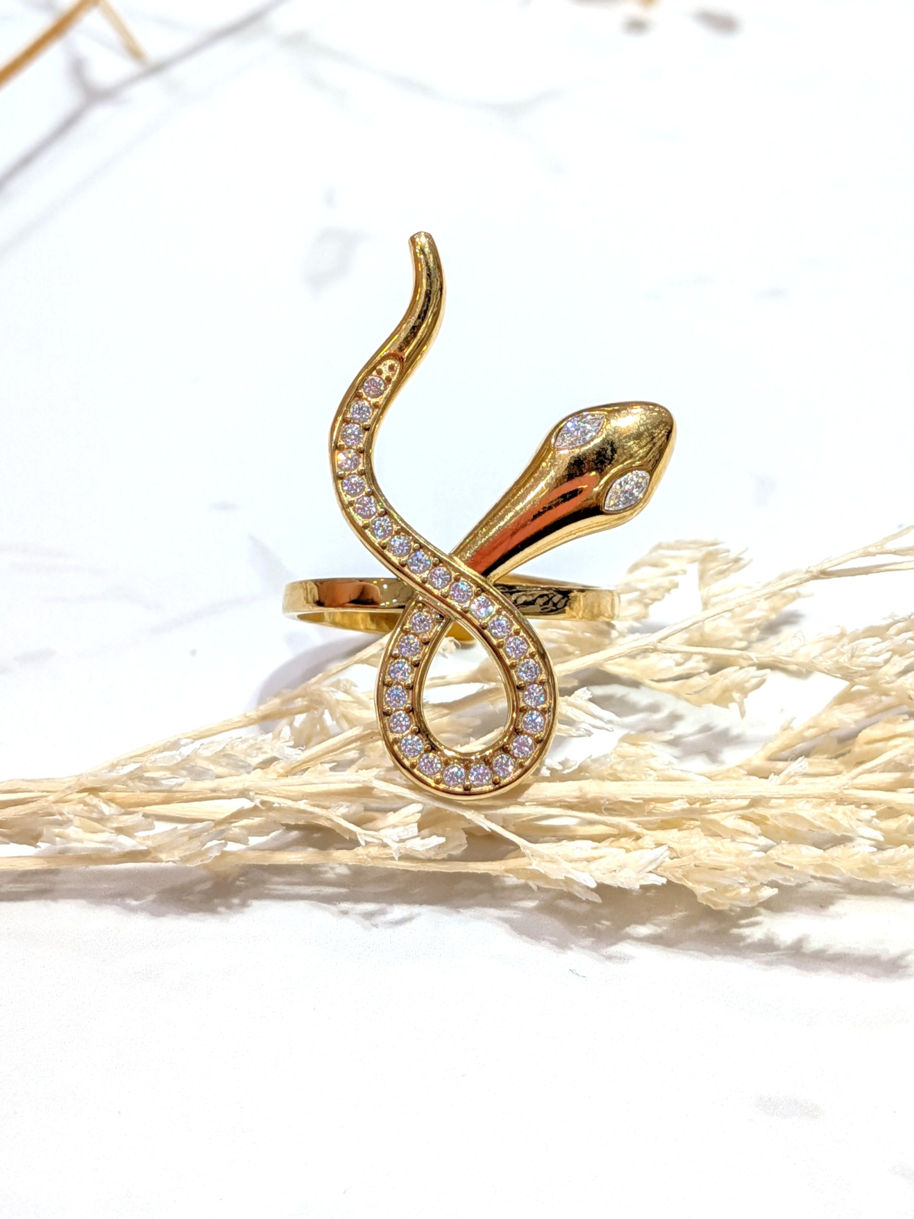 Wholesaler LOLO & YAYA - Chikipinr snake ring in stainless steel