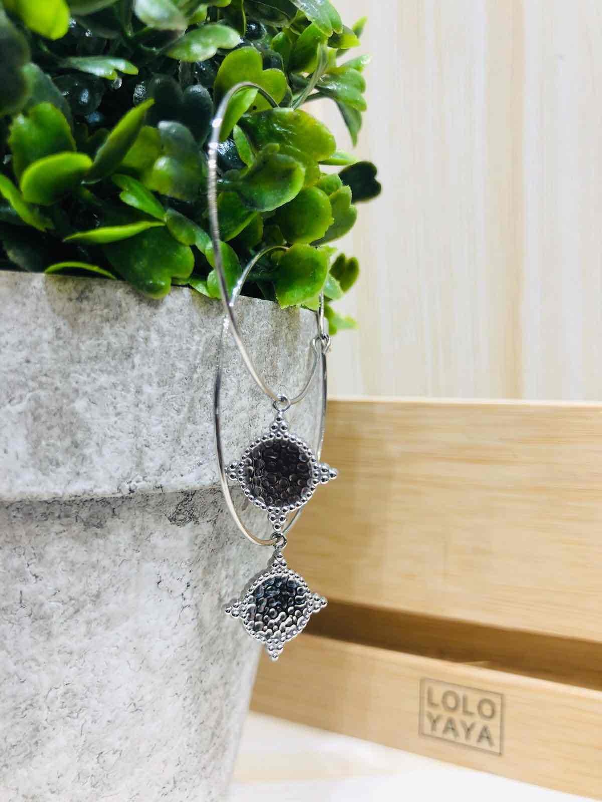 Grossiste LOLO & YAYA - Boucle d’Oreille Iris en Acier inoxydable