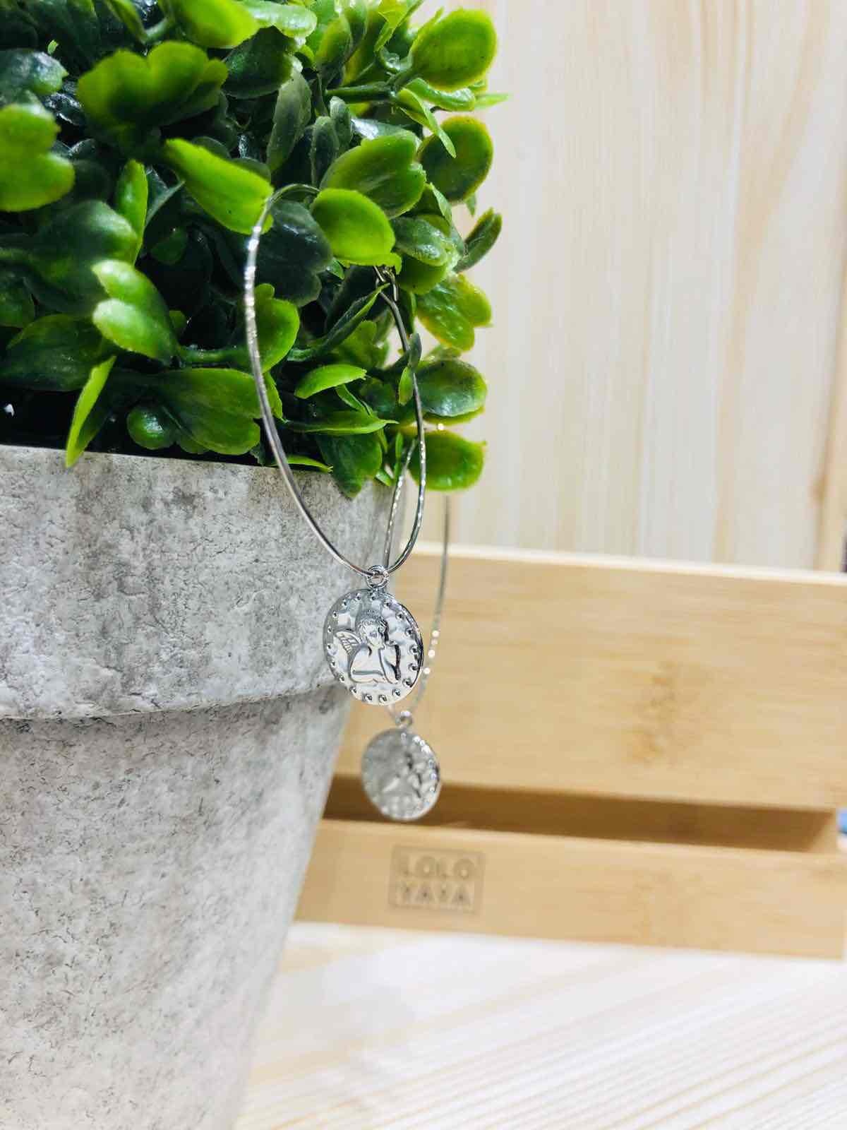 Grossiste LOLO & YAYA - Boucle d’Oreille Ange en Acier inoxydable