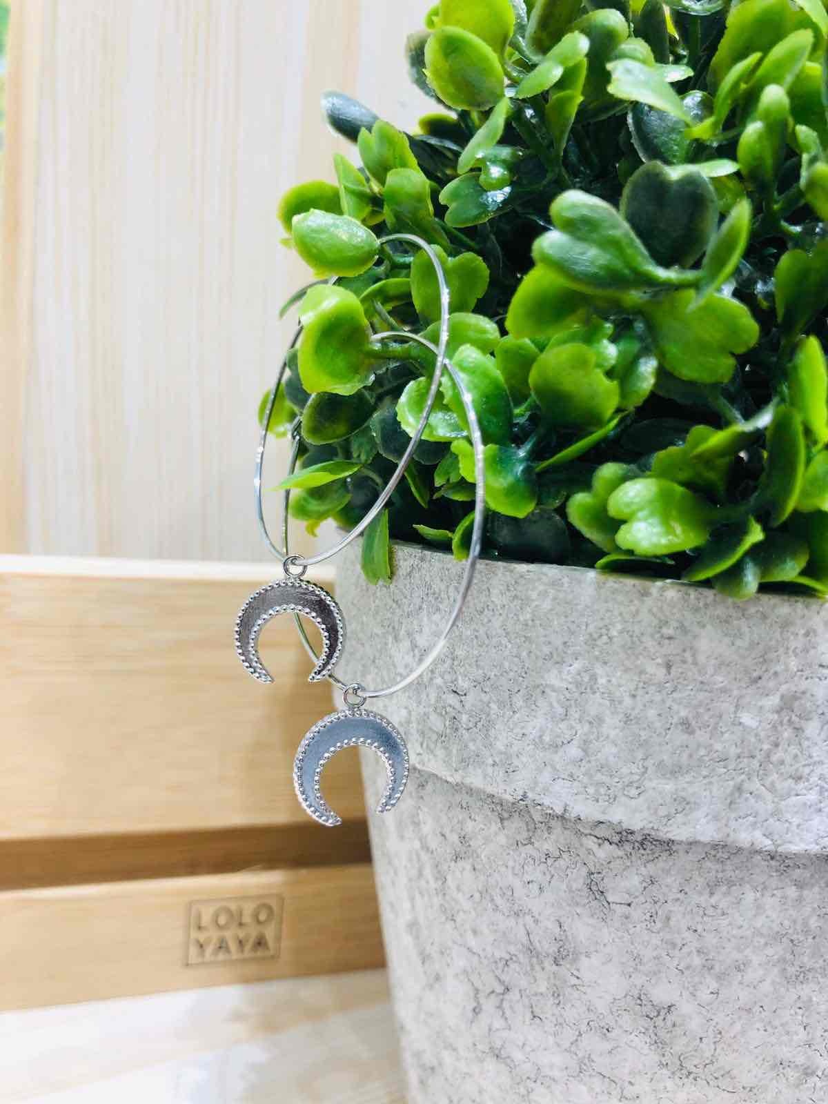 Grossiste LOLO & YAYA - Boucle d’Oreille Luna en Acier inoxydable