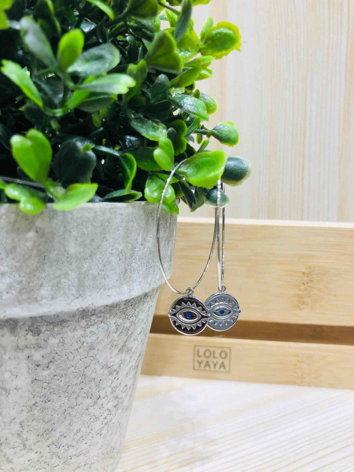 Grossiste LOLO & YAYA - Boucle d’Oreille Oeil B en Acier inoxydable