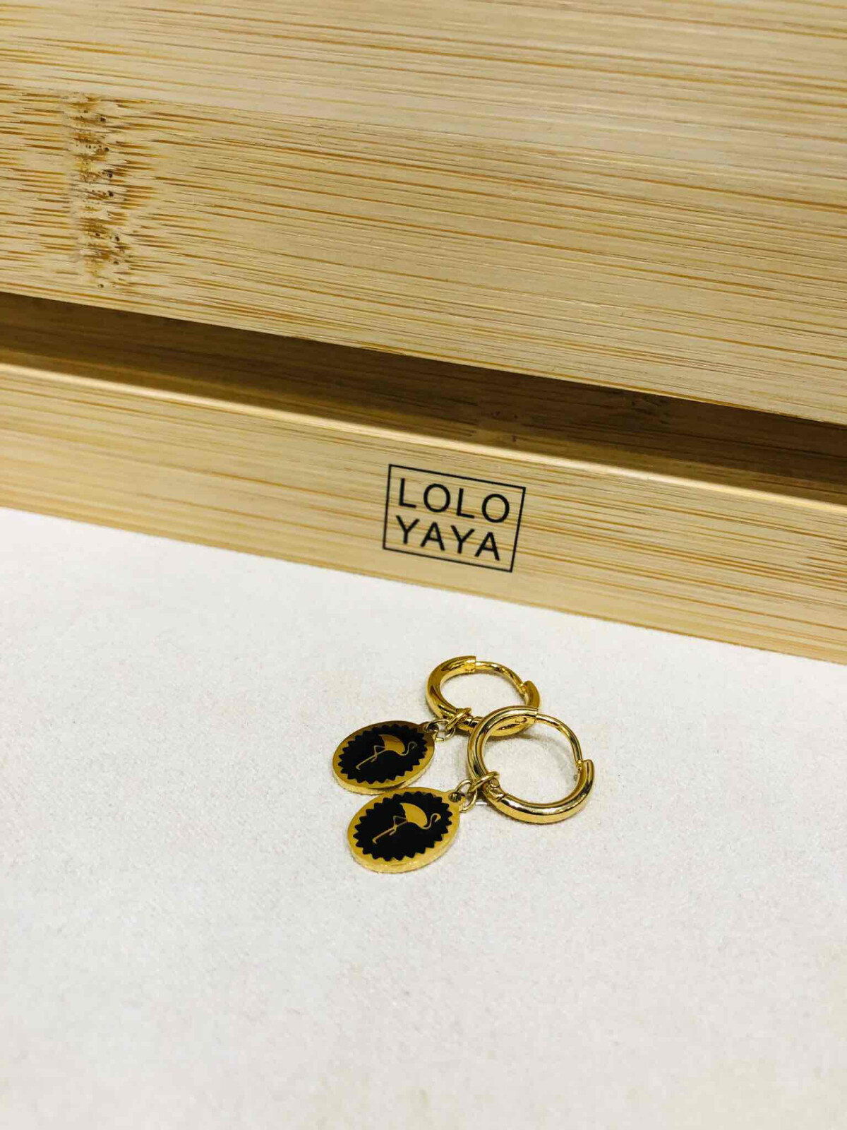 Wholesaler LOLO & YAYA - Earrings émaillé Flamand-Rose in Stainless Steel
