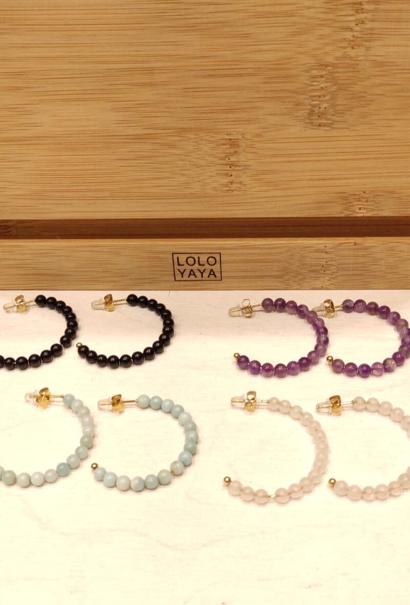 Grossiste LOLO & YAYA - 39783  Boucles d’oreilles en acier