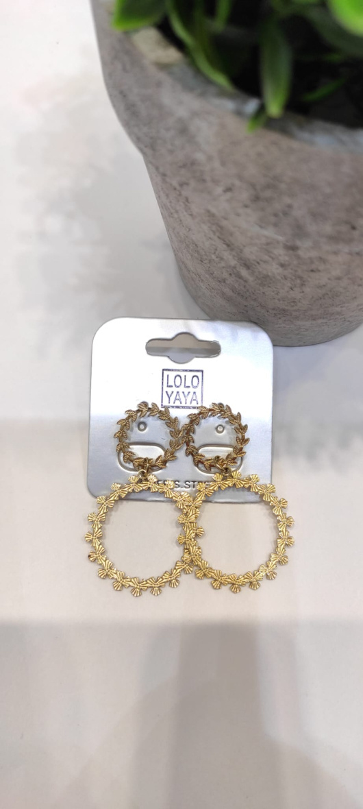 Grossiste LOLO & YAYA - 41026 Boucles d’oreilles en Acier inoxydable