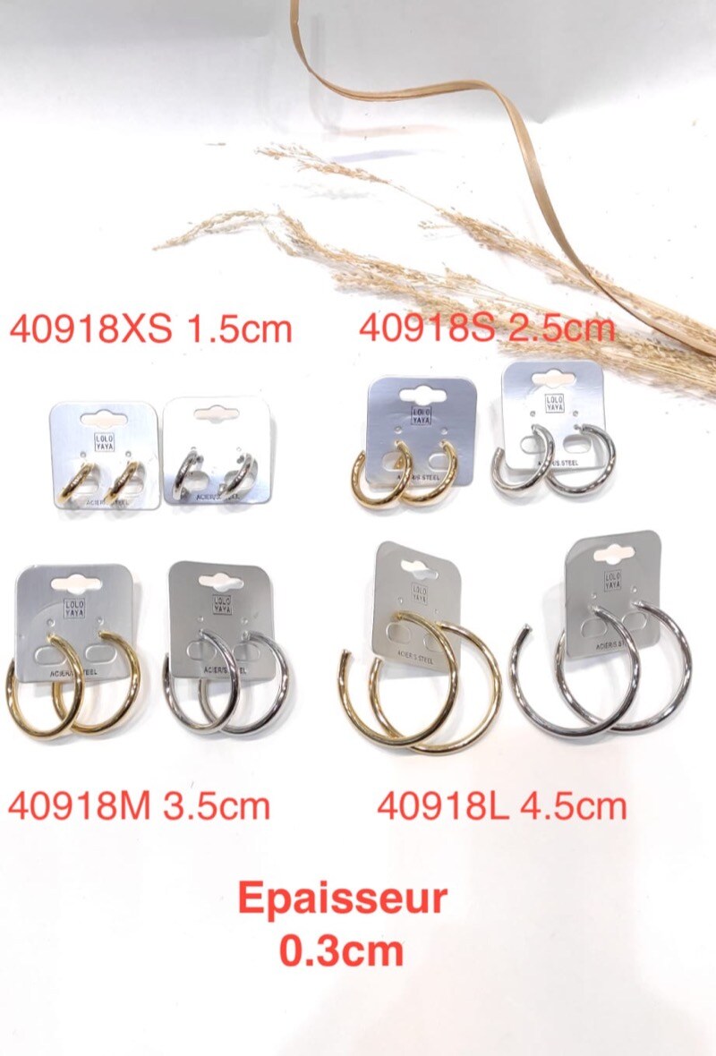 Grossiste LOLO & YAYA - 40918XS Boucles d’oreilles en Acier inoxydable