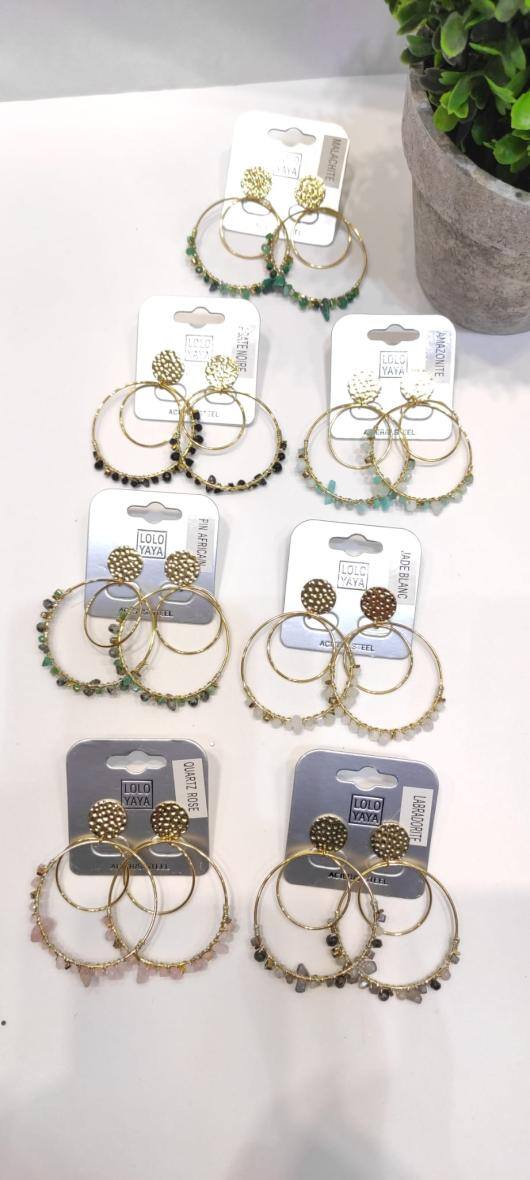 Wholesaler LOLO & YAYA - Boucles d’oreilles Amélie en acier inoxydable
