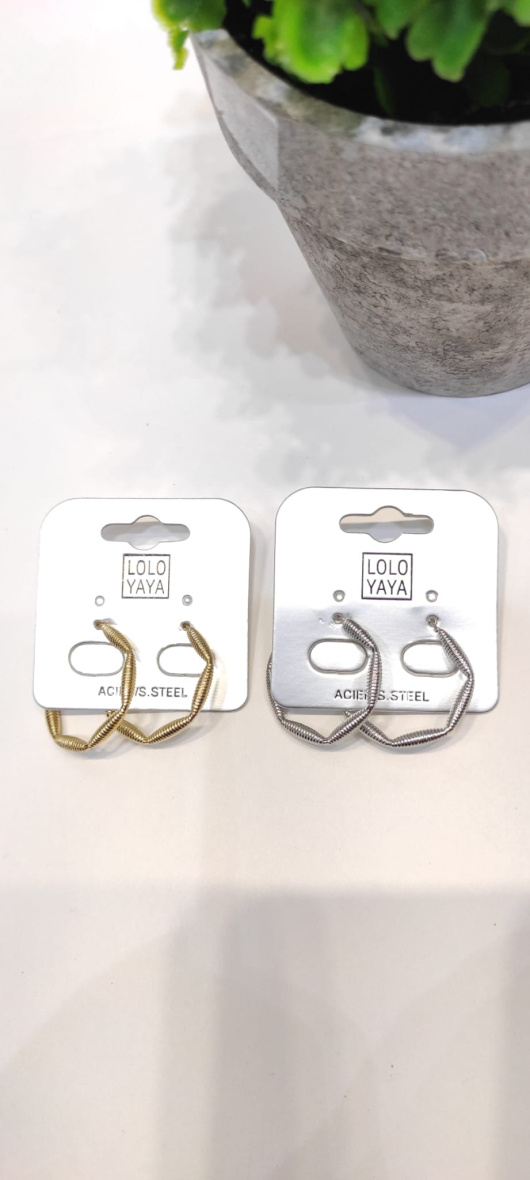 Grossiste LOLO & YAYA - Boucles d’oreilles créole Adja 3cm en acier inoxydable