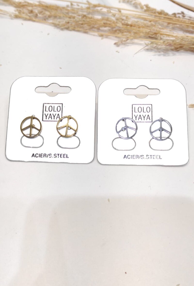 Wholesaler LOLO & YAYA - Boucles d’oreilles puces Sophie en acier inoxydable