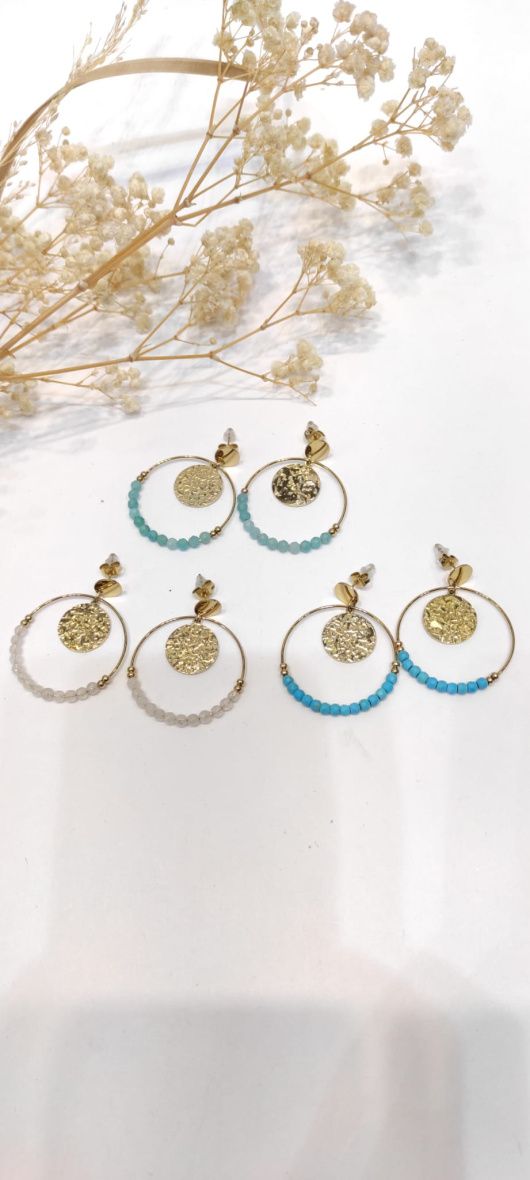 Wholesaler LOLO & YAYA - Boucles d’oreilles Lorraine en acier inoxydable