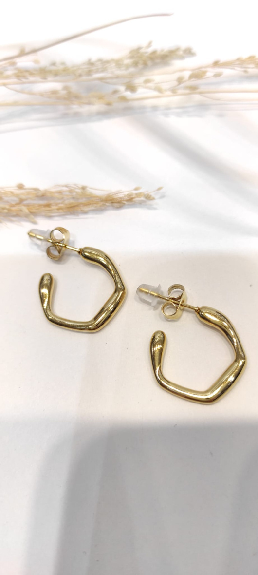Grossiste LOLO & YAYA - Boucles d’oreilles créole Cerise 2cm en acier inoxydable