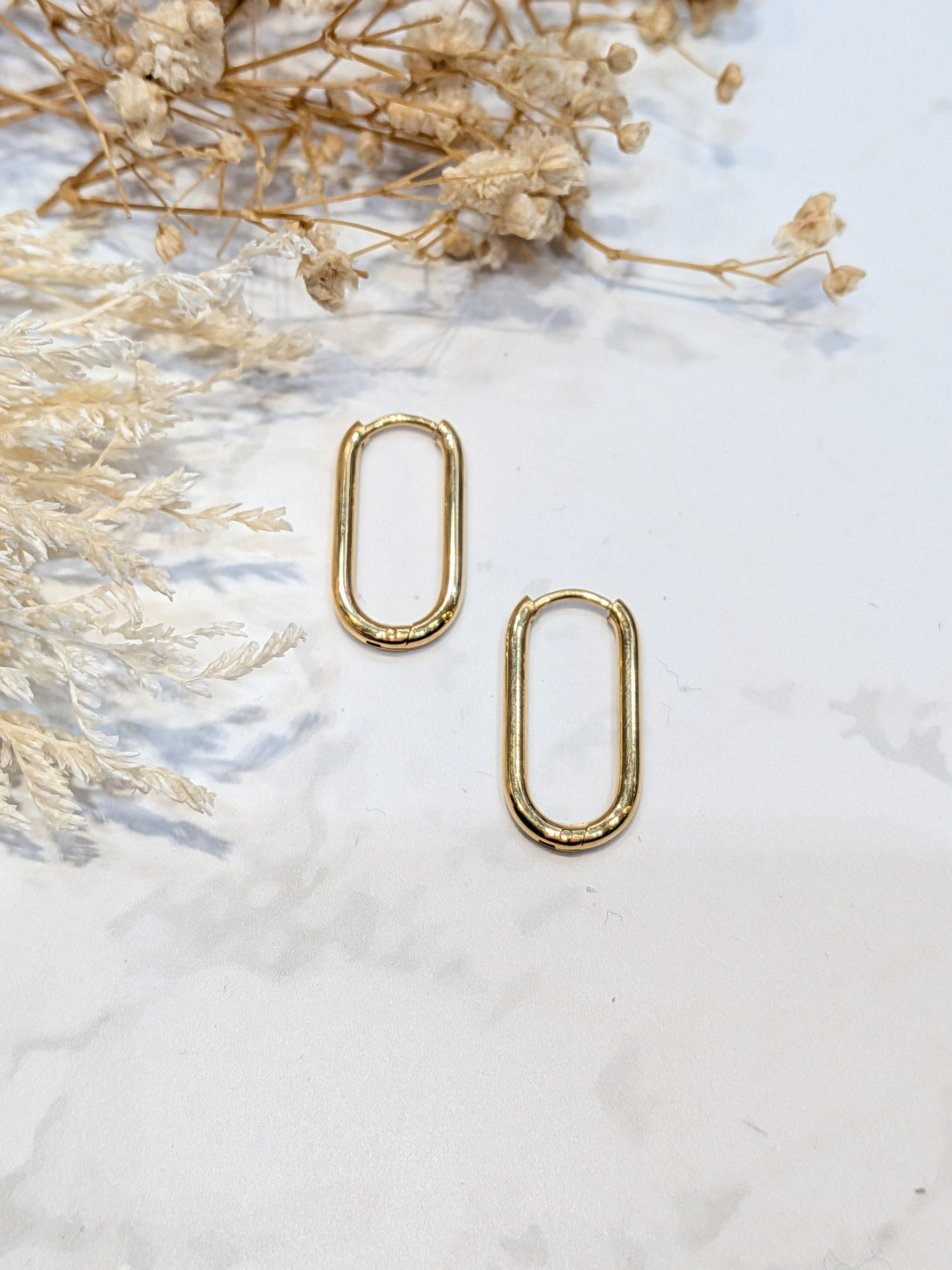 Wholesaler LOLO & YAYA - Boucles d’oreilles créoles Evy en acier inoxydable