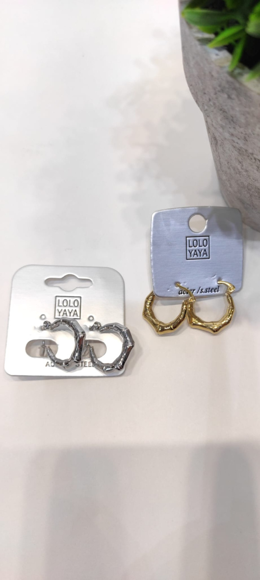 Wholesaler LOLO & YAYA - Boucles d’oreilles créole Eleanor 2cm en acier inoxydable