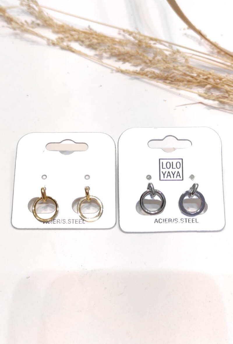 Wholesaler LOLO & YAYA - Boucles d’oreilles puces Lamia en acier inoxydable