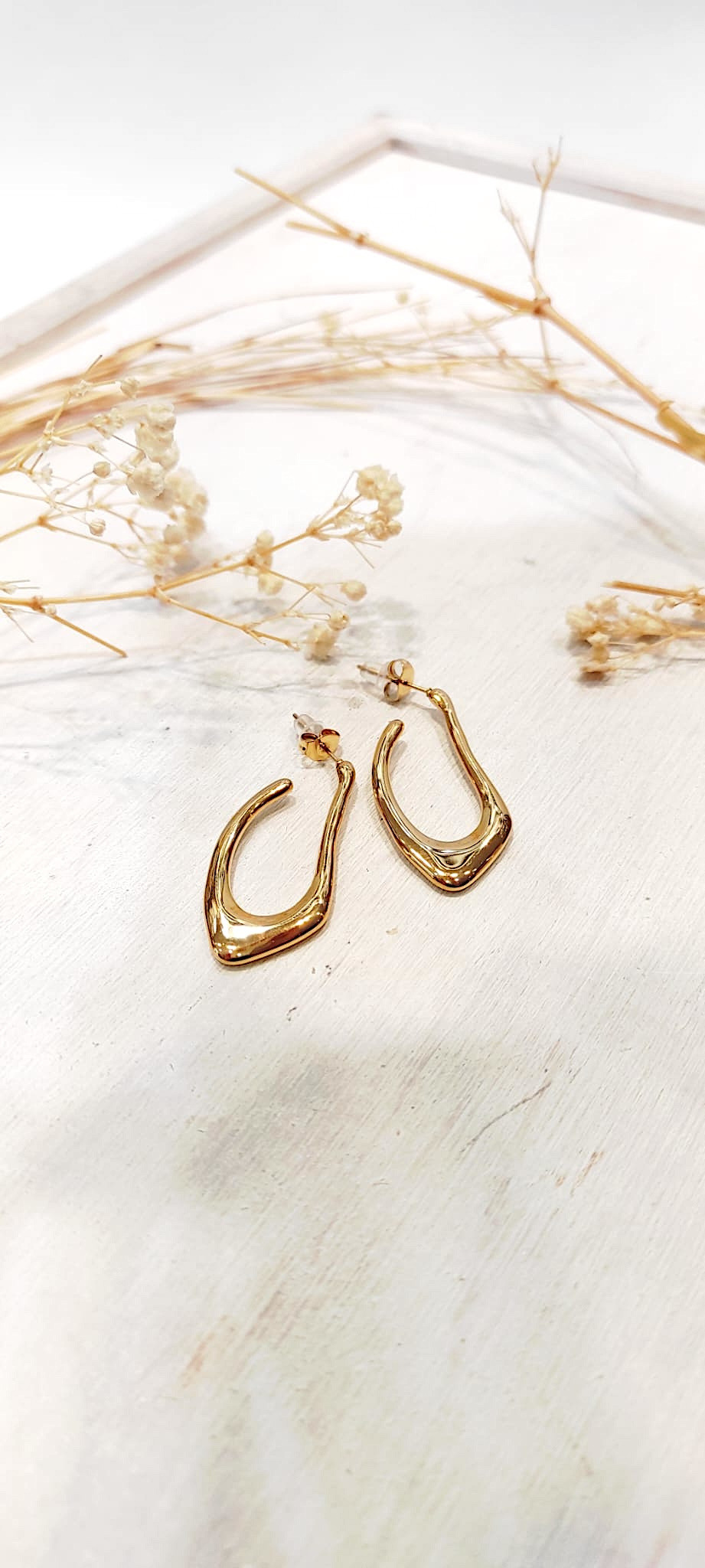 Grossiste LOLO & YAYA - Boucles d’oreilles créoles Eva en acier inoxydable
