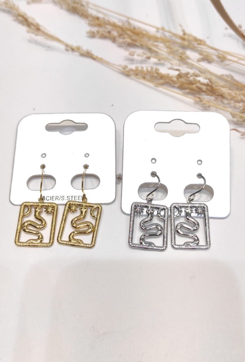 Wholesaler LOLO & YAYA - Boucles d’oreilles tige Lou en acier inoxydable