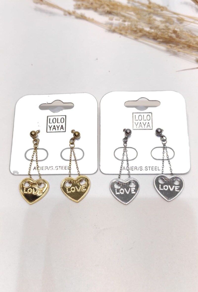 Grossiste LOLO & YAYA - Boucles d’oreilles puces  Heloïse en acier inoxydable
