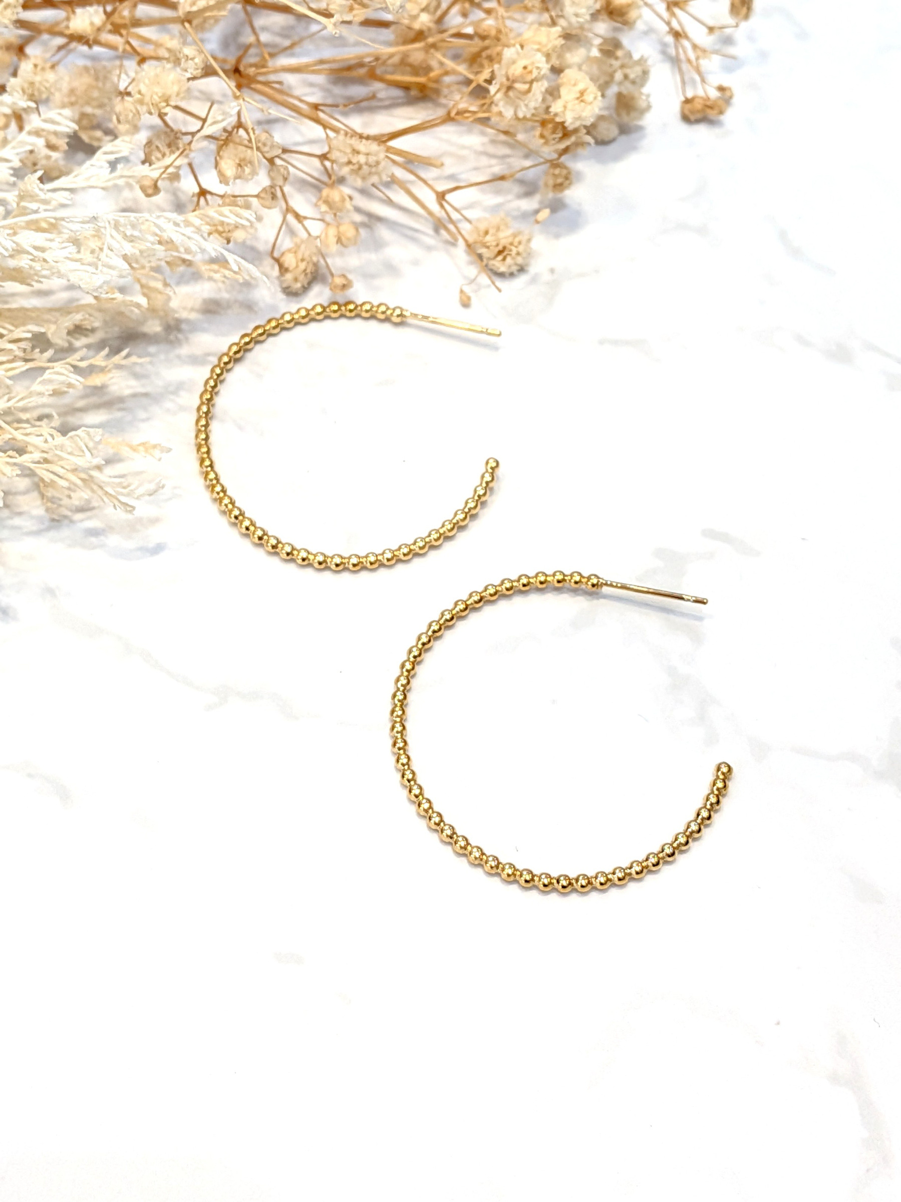 Wholesaler LOLO & YAYA - Boucles d’oreilles créole Alima 4cm en acier inoxydable