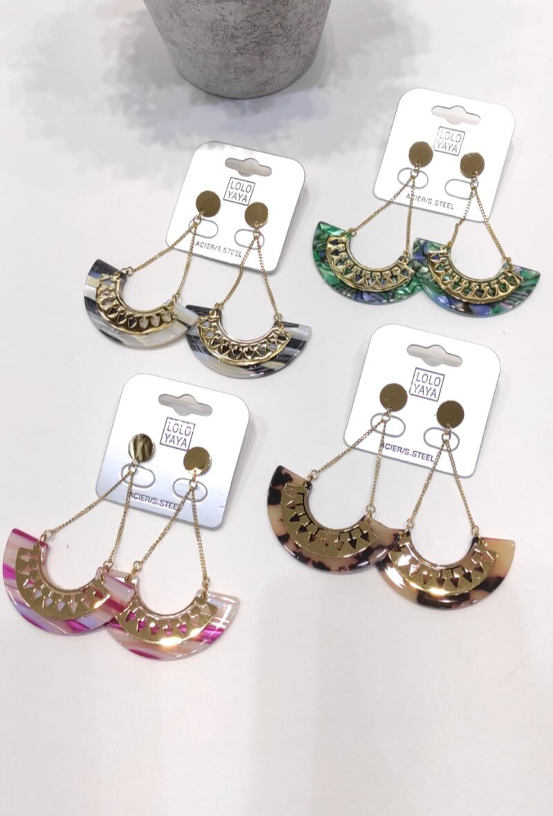 Wholesaler Lolo & Yaya - Boucles d'oreilles Corinne en acier inoxydable