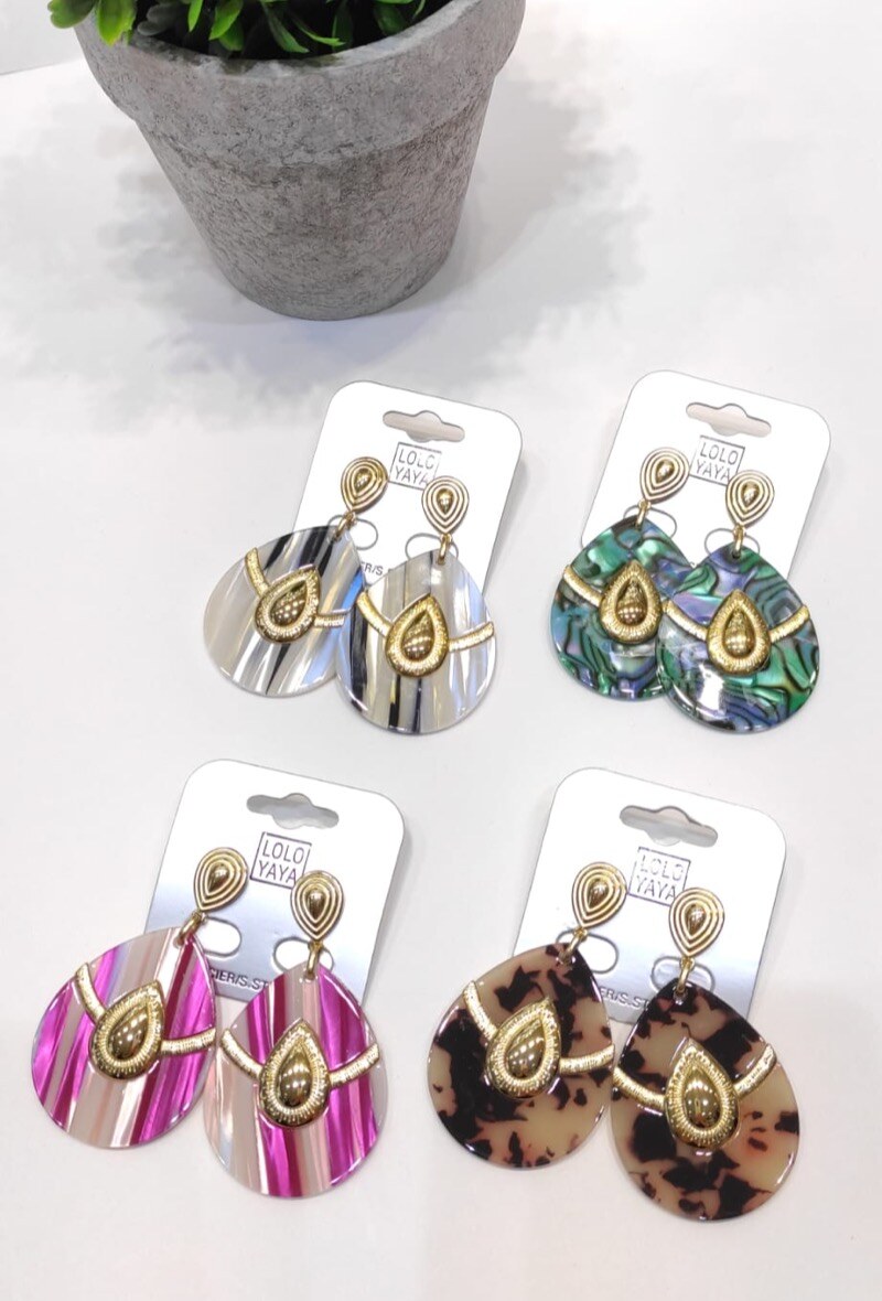 Wholesaler Lolo & Yaya - Boucles d'oreilles Erna en acier inoxydable