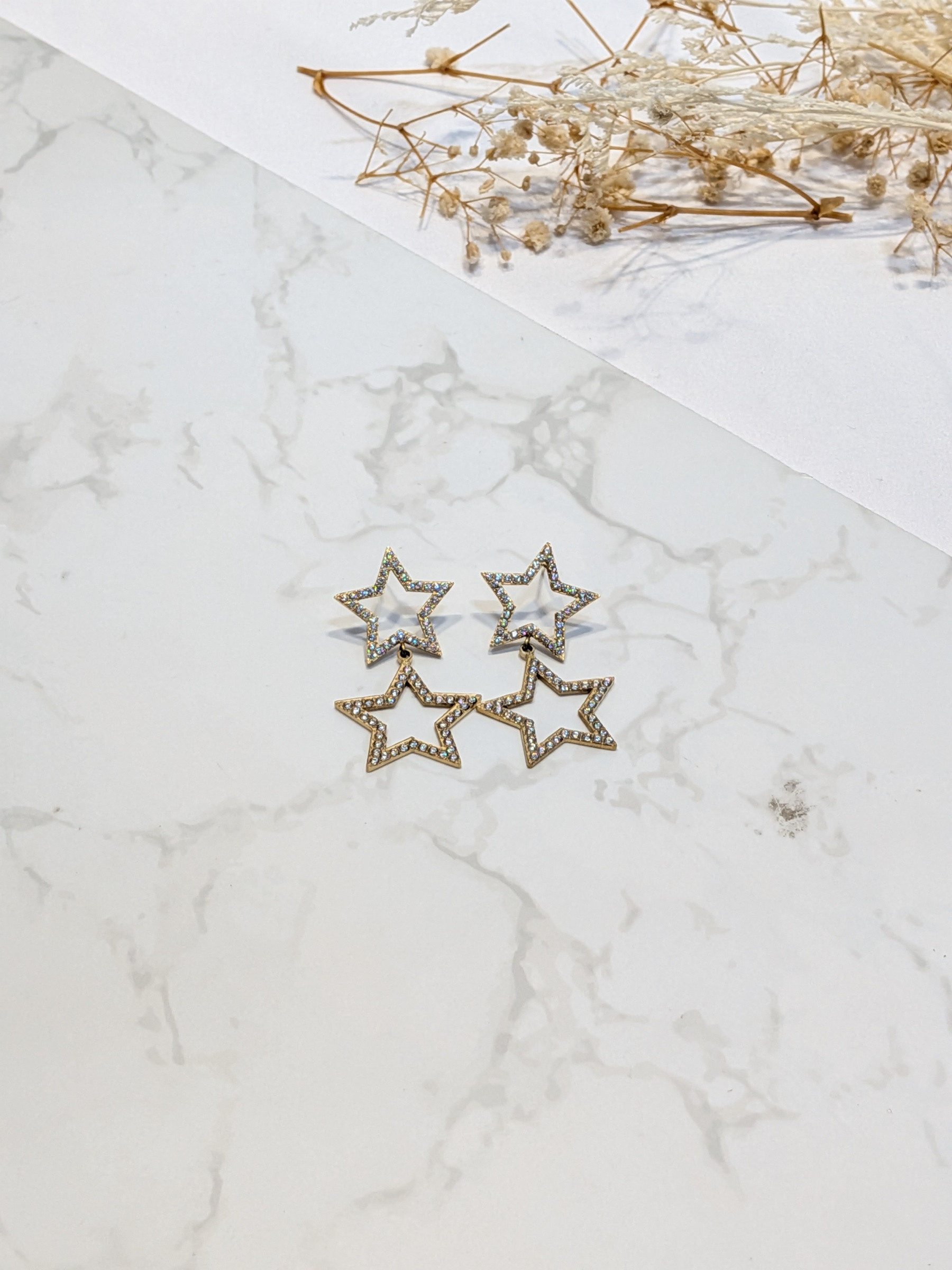 Wholesaler LOLO & YAYA - Acmé star earrings in stainless steel