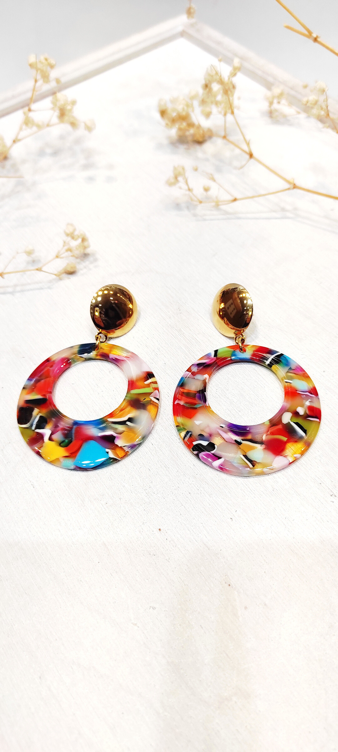 Wholesaler Lolo & Yaya - Celie leopard earrings in stainless steel