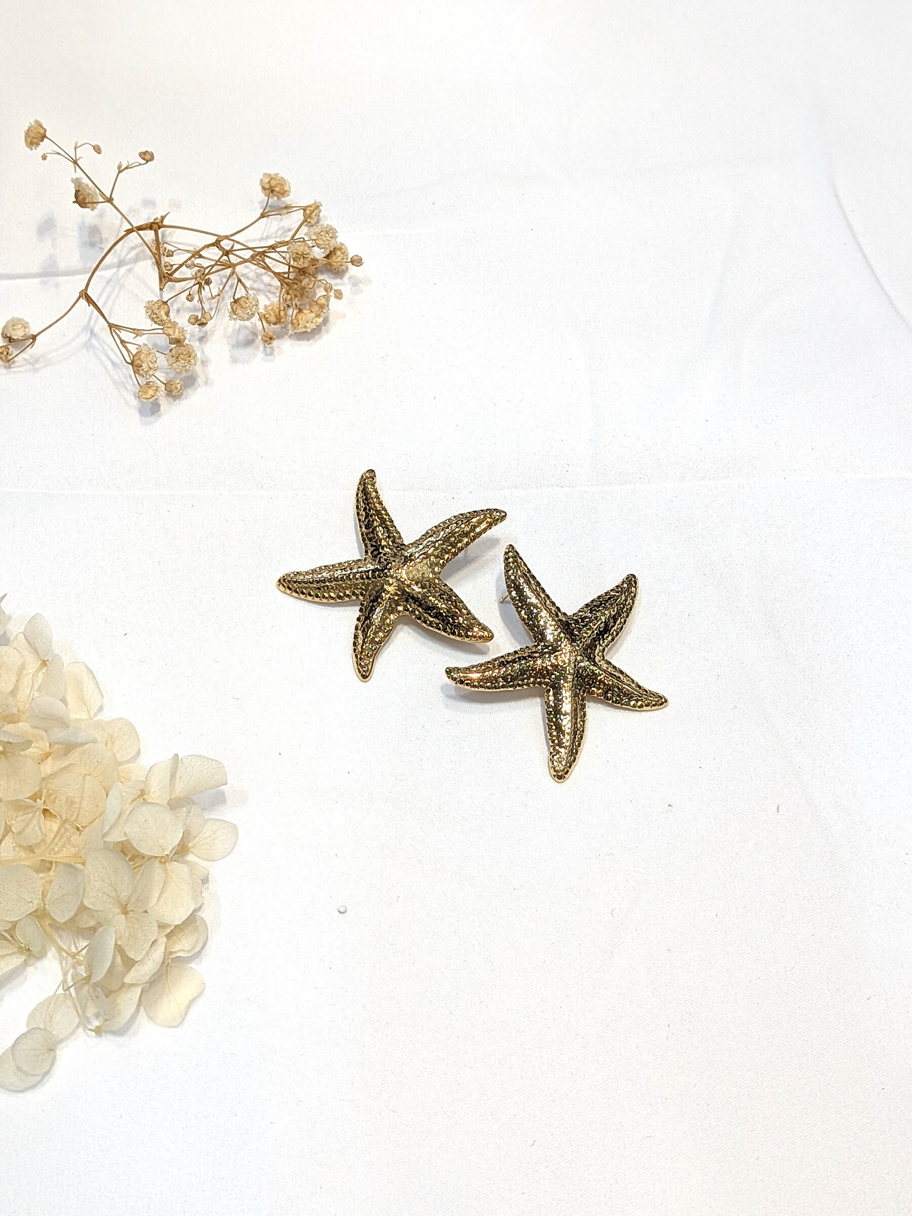 Grossiste Lolo & Yaya - Boucles d’oreilles Noelie étoile de mer en acier inoxydable