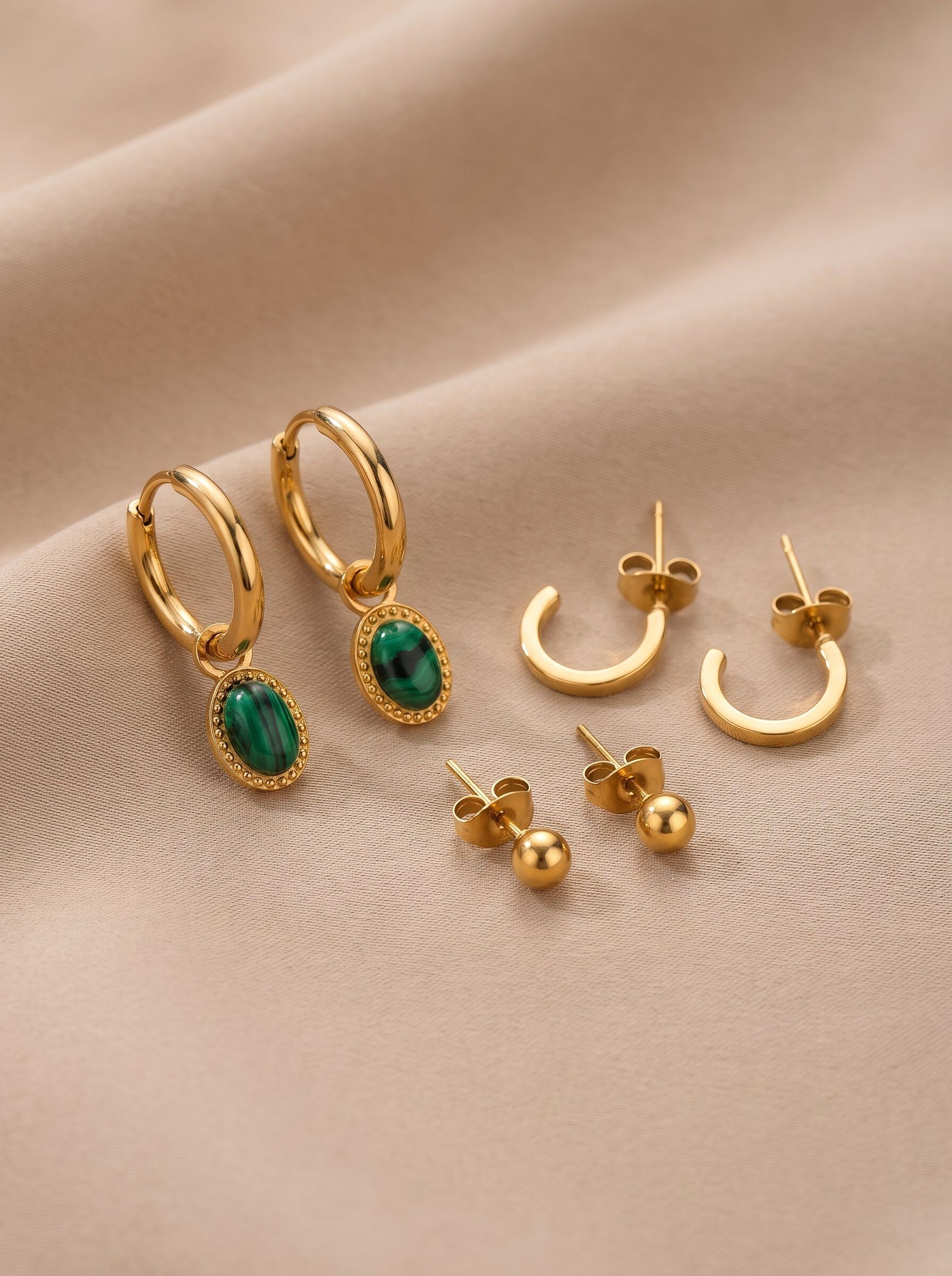 Grossiste LOLO & YAYA - Lot de 3 boucles d'oreilles Nolia