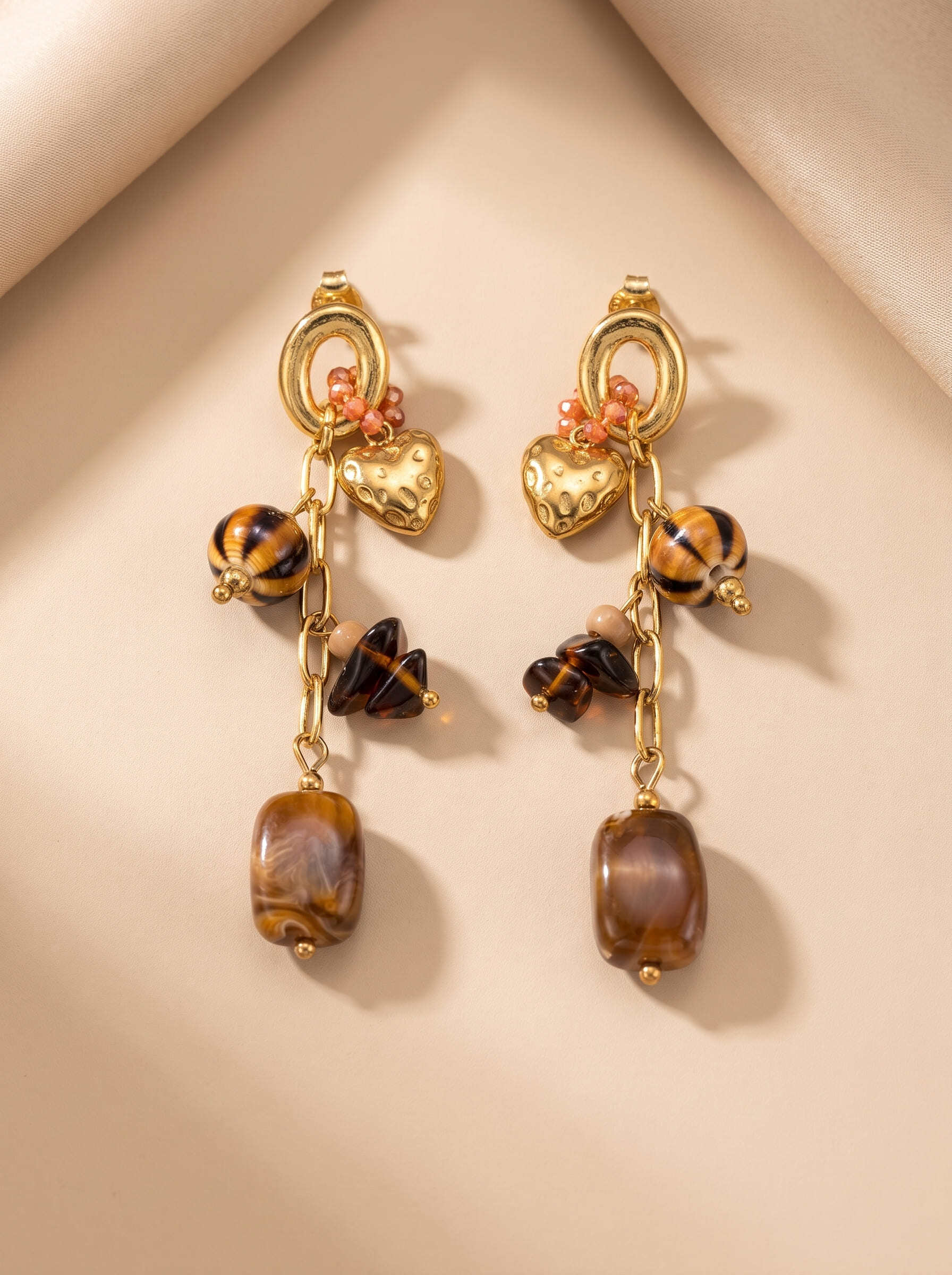 Grossiste LOLO & YAYA - Boucles d'oreilles Ambre Sauvage