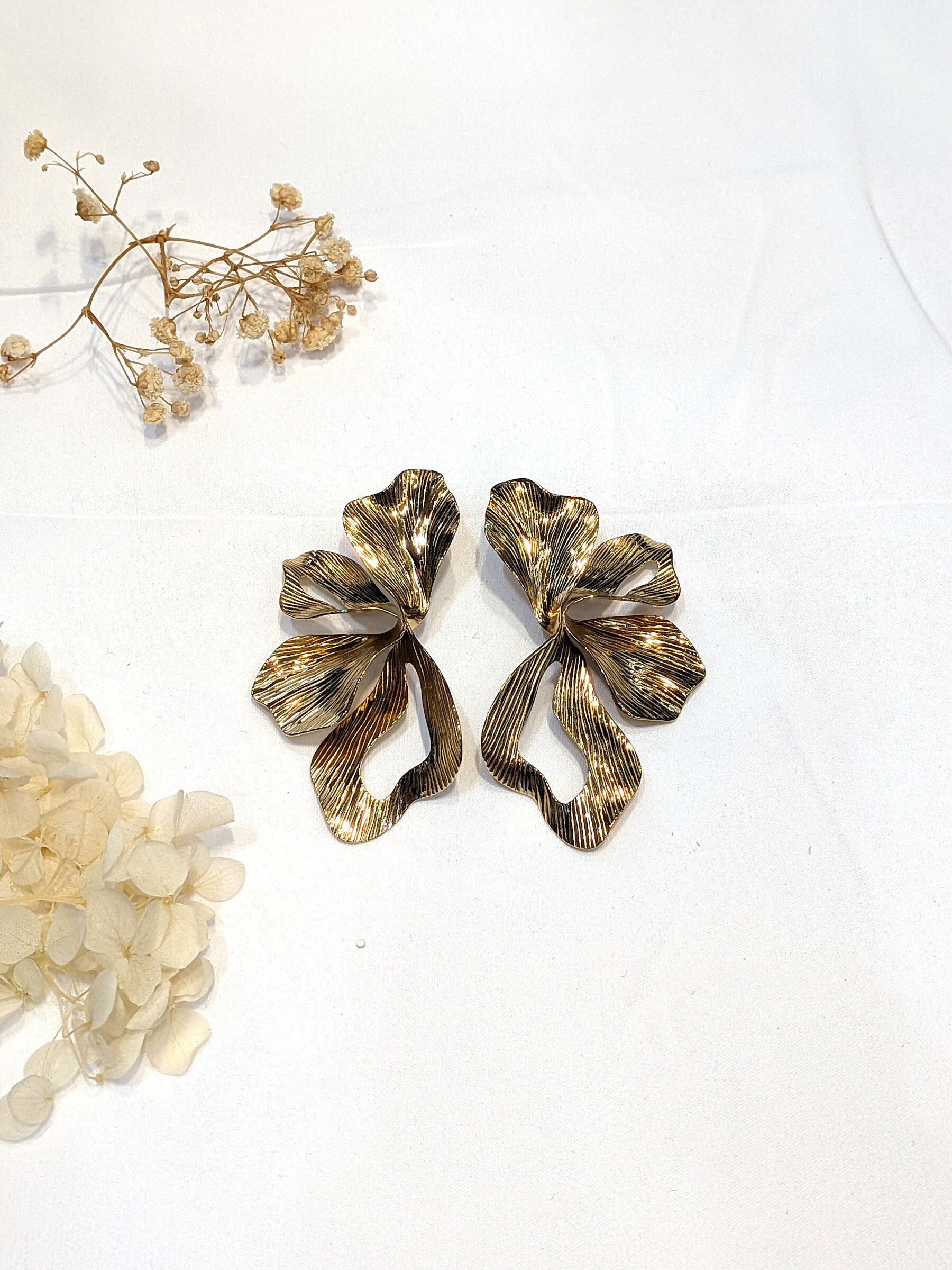 Wholesaler Lolo & Yaya - Sorele flower earrings in stainless steel
