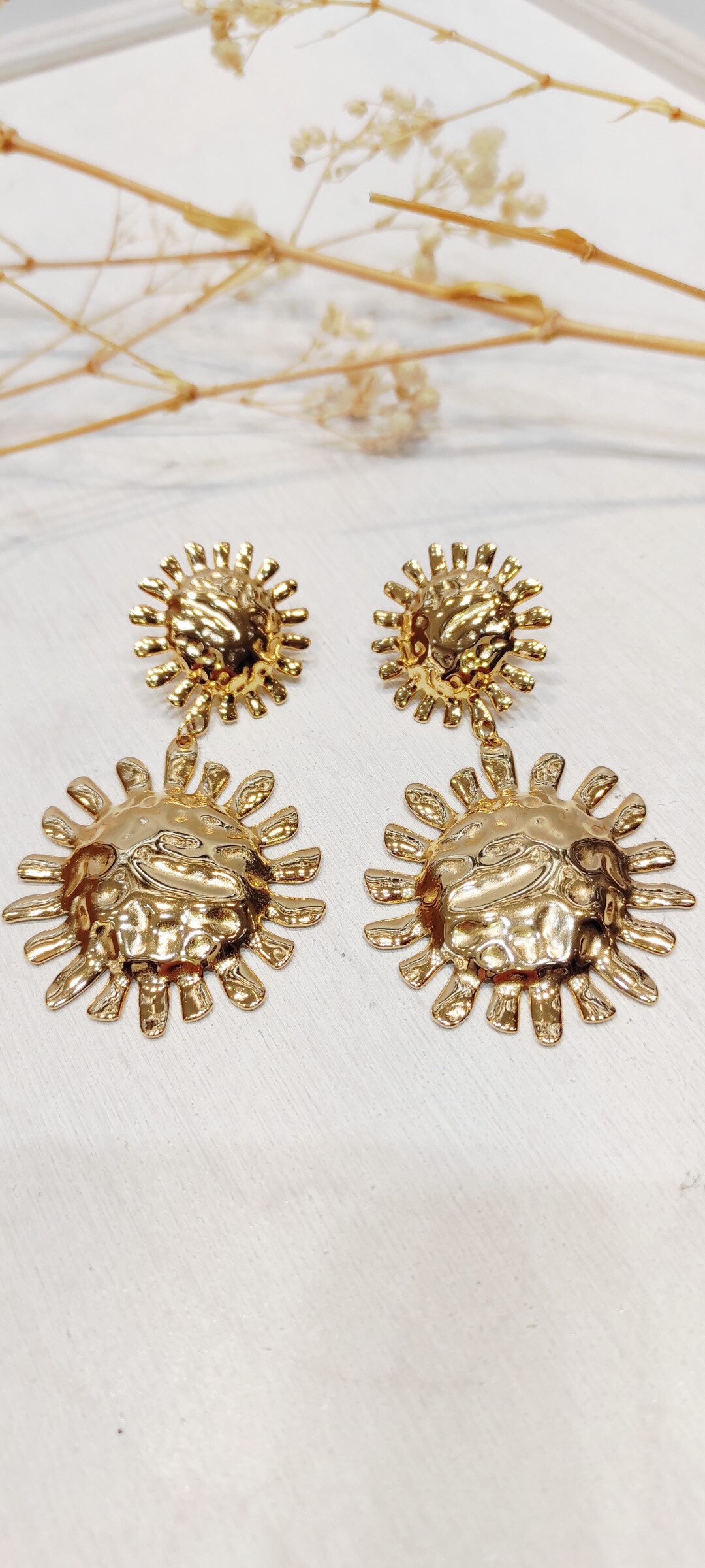 Grossiste Lolo & Yaya - Boucles d'oreilles fleurs Oakleigh en acier inoxydable