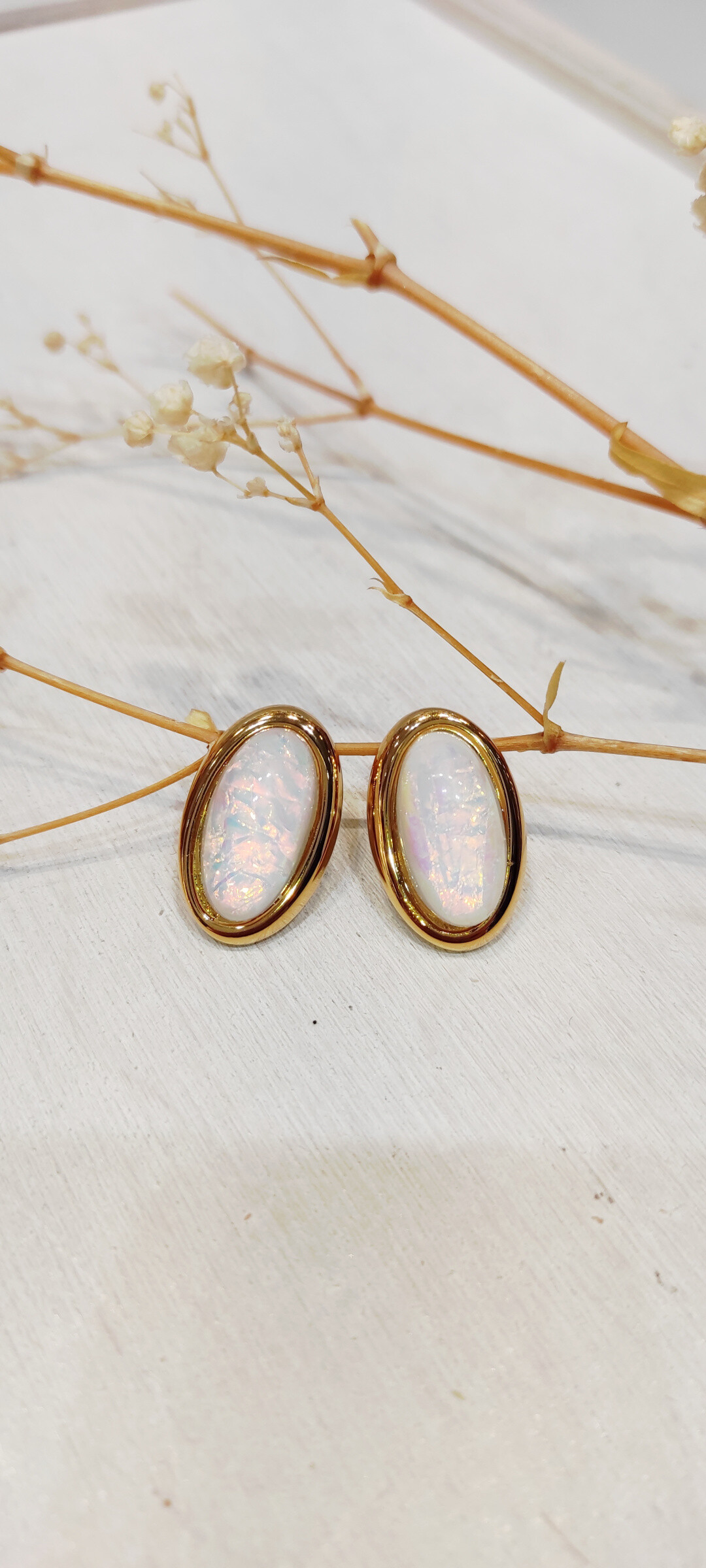 Wholesaler Lolo & Yaya - Meadow pearling earrings in stainless steel