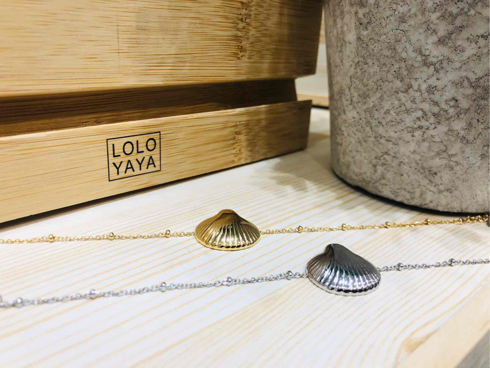 Grossiste LOLO & YAYA - Bracelet Coquillage Coque en Acier inoxydable