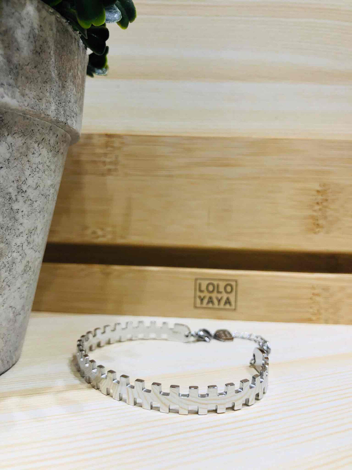 Grossiste LOLO & YAYA - Bracelet Jonc Claire en Acier inoxydable