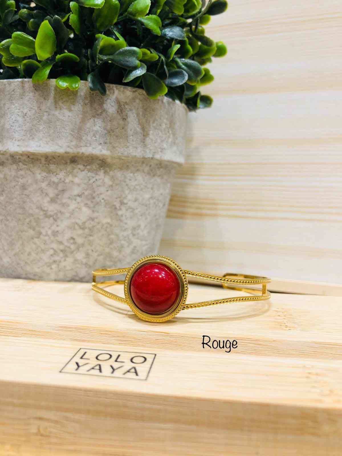 Grossiste LOLO & YAYA - Bracelet Jonc Leonie Ronde en Acier inoxydable